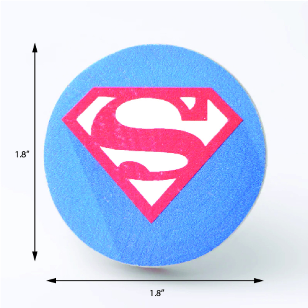 Handmade Pine Wood Superman Drawer Knob for Kids